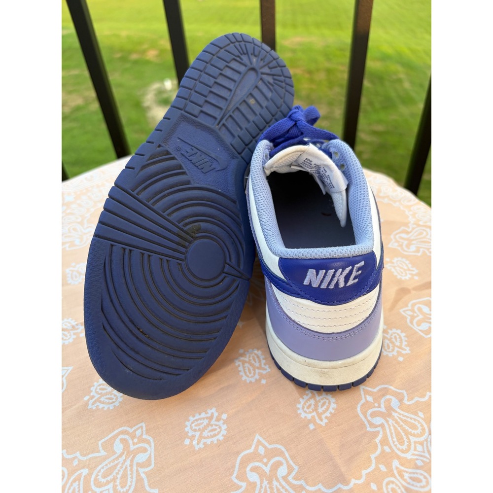 Nike Dunk Low GS Oxygen Purple Blue White Sneakers DZ4456-100 Size 6.5Y - Picture 4 of 6